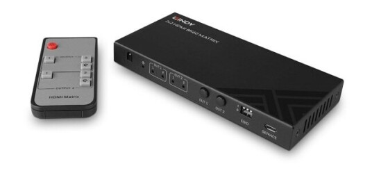 Lindy 2X2 Hdmi 8K60 Matrix 2 Hdmi-Kilder Kan Fritt Byttes På 2 Hdmi-Skjermer (38313) Lindy 2X2 Hdmi 8K60 Matrix 2 Hdmi-Kilder Kan Fritt Byttes På 2 Hdmi-Skjermer (38313)