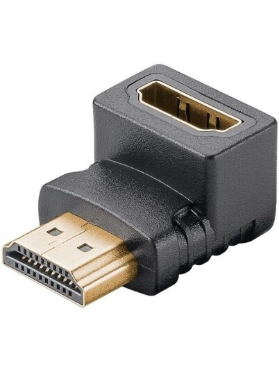 Pro HDMI Vinklet Adapter 270° 8K - Svart
