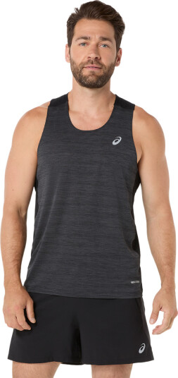 Asics Men's Road Singlet Performance Black S