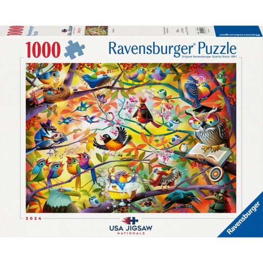 Ravensburger Puslespill 1000 Brikker Travle fugler Ravensburger Puslespill 1000 Brikker Travle fugler