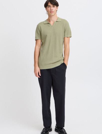 Casual Friday Cfmateo Ss Structured Polo Knit - Green - S