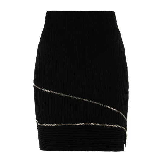 Andrea Adamo Dame Skjørt Svart M, Andrea Adamo Dame Skjørt Svart M,