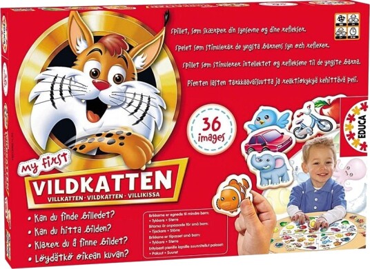 Educa Mitt Første Villkatten Spill for Barn - 36 Bilder, 2-4 Spillere Educa Mitt Første Villkatten Spill for Barn - 36 Bilder, 2-4 Spillere