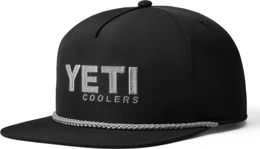 Yeti Flat Brim Rope Hat Black, OneSize