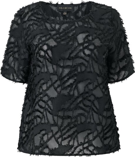 NO. 1 BY OX   Bluse T shirt SS   Svart