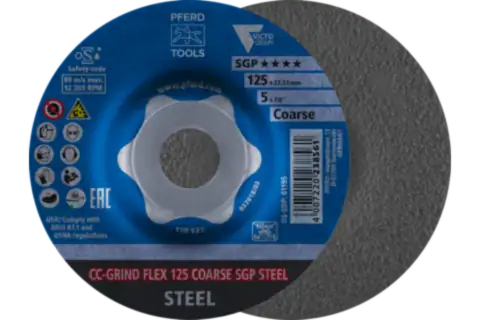 Pferd Slipeskive CC GRIND FLEX Ø125mm SGP Steel 10 pk Pferd Slipeskive CC GRIND FLEX Ø125mm SGP Steel 10 pk