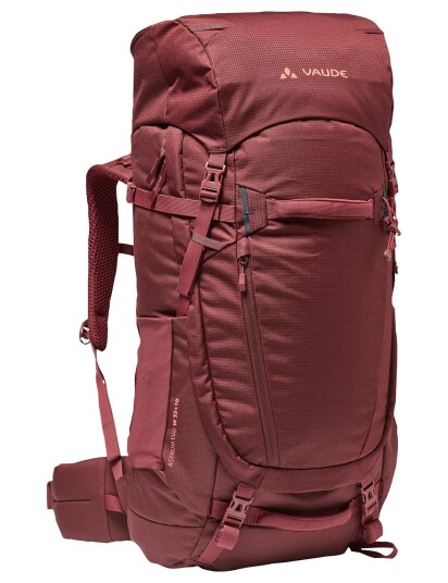 Vaude Astrum 55+10L tursekk dame ErgoShape skulderremmer   Dark Cherry
