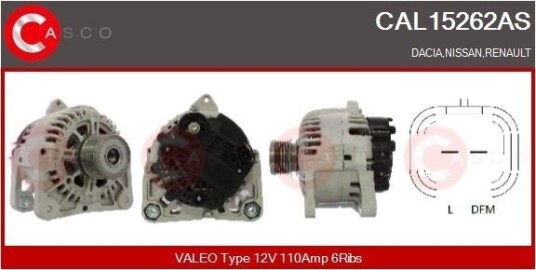 CASCO CAL15262AS Dynamo