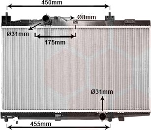 VAN WEZEL 53002318 Radiator motorkjøling VAN WEZEL 53002318 Radiator motorkjøling