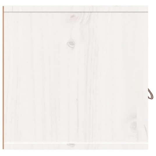 Veggskap 2 stk hvit 60x30x30 cm heltre furu Veggskap 2 stk hvit 60x30x30 cm heltre furu