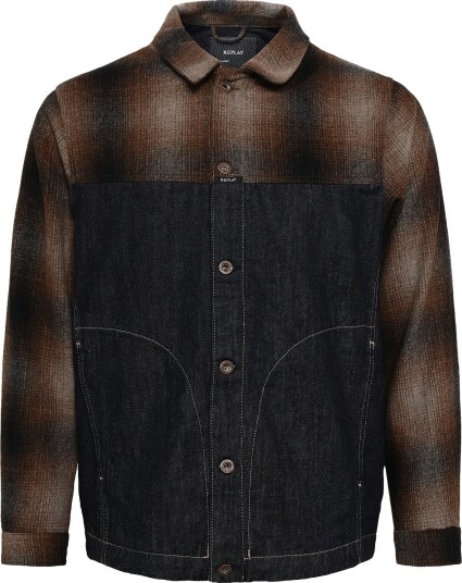 Replay Jacket Relaxed Regular Brown S Replay Jacket Relaxed Regular Brown S