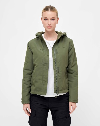 Brandit Windbreaker Frontzip för kvinnor Oliven