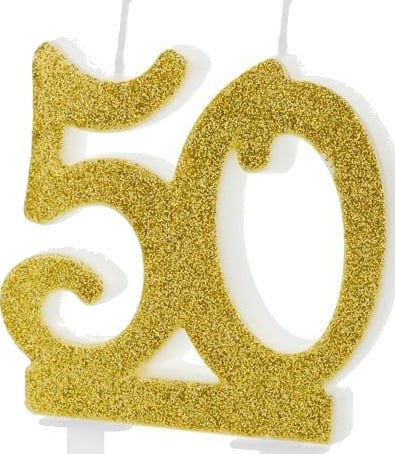 Glitrende 50 Års Bursdagslys