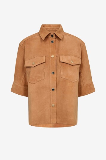 MOS MOSH   Semsket skjorte mmSigga SS   Beige