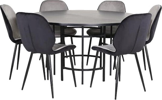Spisegruppe furniture/fashion Copenhagen Ø140 cm med 6 Emma Stoler Spisegruppe furniture/fashion Copenhagen Ø140 cm med 6 Emma Stoler