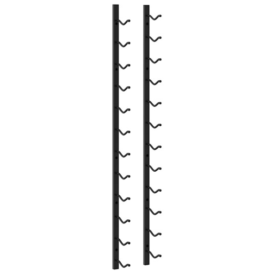 vidaXL Veggmontert vinstativ for 12 flasker 2 stk svart jern vidaXL Veggmontert vinstativ for 12 flasker 2 stk svart jern