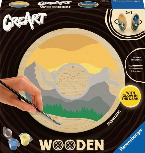 Ravensburger CreArt Treverk Mal etter tall Sett Fjell