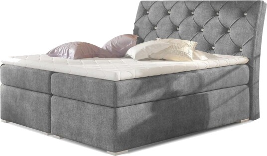 Box Spring Eltap Balvin 140x200 cm Omega 13 Mørk Grå