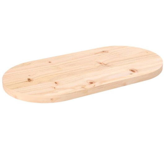  Bordplate 80x40x2,5 cm heltre furu oval 824350