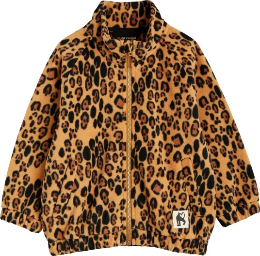 Mini Rodini Leopard Fleece Jacket - Multi/patterned - 140-146