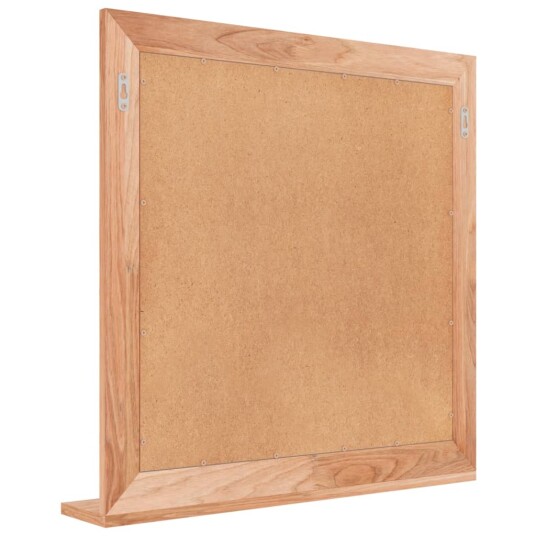 vidaXL Veggspeil 55x55 cm heltre valnøtt