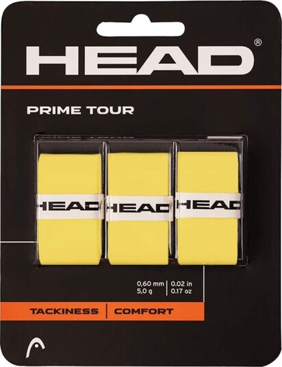 Head Prime Tour (Overgrip), Tennis greptape Yellow Head Prime Tour (Overgrip), Tennis greptape Yellow