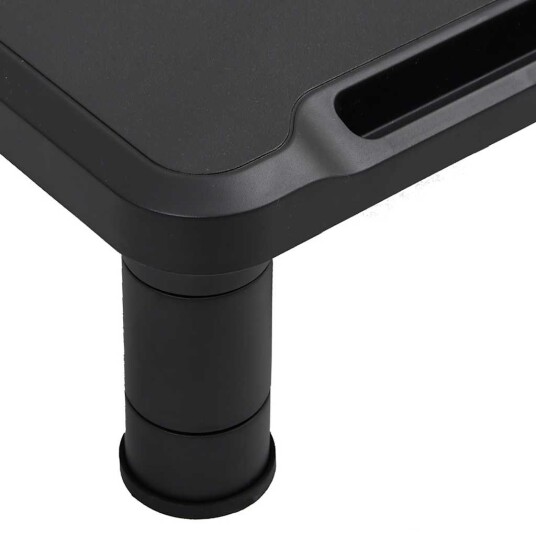 vidaXL Monitorstativ svart 38x24x10,5 cm