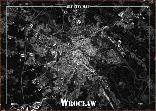 Art Map Dekorativ Plakat Wrocław Art Map Dekorativ Plakat Wrocław