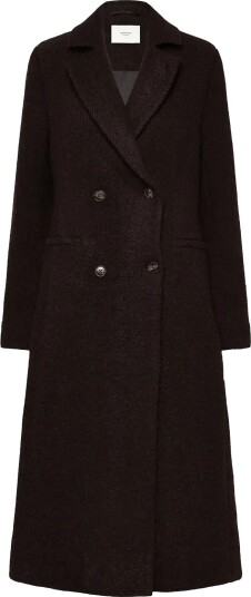 Rosemunde Rwlevi Long Coat MOLE W/ BLACK STRIPE 42