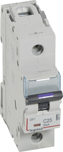 Legrand DX3 MCB automatsikring C25 1P 1M 50kA Legrand DX3 MCB automatsikring C25 1P 1M 50kA