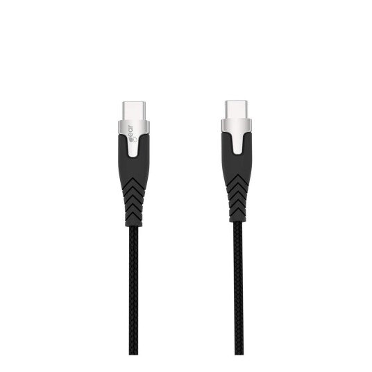 GEAR Ladekabel PRO Usb c Til 2.0 1,5 M Svart Kevlar kabel Med Metallkontakter