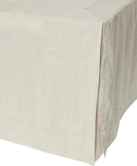 Garbo&Friends Linen Linen Bed Skirt 180X200X53 Cream 90X200X45CM Garbo&Friends Linen Linen Bed Skirt 180X200X53 Cream 90X200X45CM