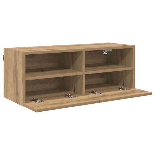 TV Veggskap Artisan Eik 80 x 30 x 30 cm Konstruert tre