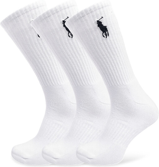 Polo Ralph Lauren Cotton Embroidbigpp Crw 3Pk White ONE SIZE