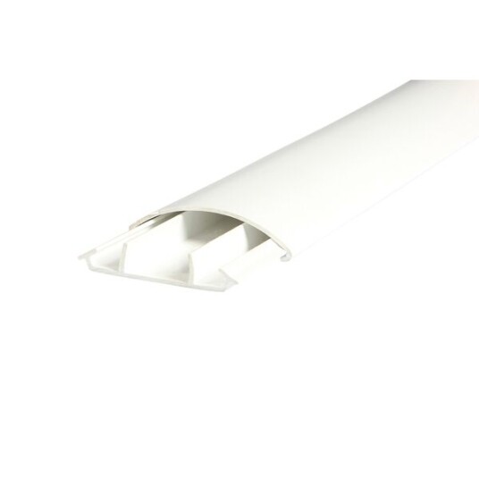 Jeweret Kabelkanal 50x014x2600 PVC Buet Hvit For Gulv Og Vegg