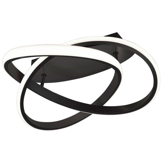 Trio Reality Course Taklampe 45cm 18W 3000K Sort/StÃ¥l