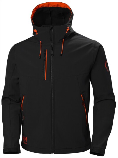Helly Hansen Workwear Chelsea Evolution 74140_990 Softshelljakke svart/rød Svart/Rød, Klær