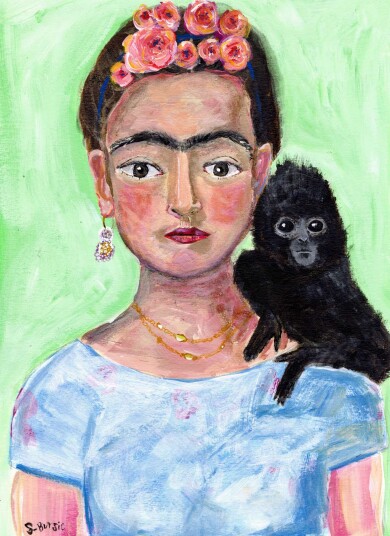 Plakat Frida Kahlo Kunstverk