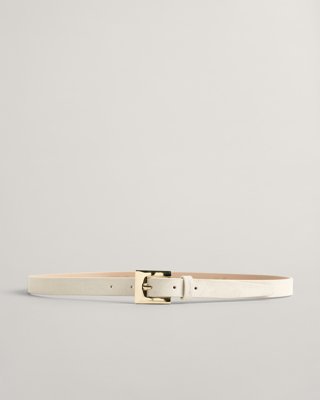 Smalt belte i semsket skinn CREAM 9036 Smalt belte i semsket skinn CREAM 9036