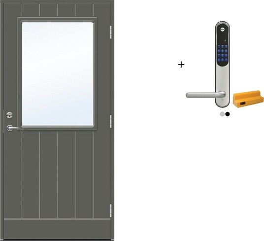 Ytterdør Swedoor Advance-Line Vision Astra med Yale Entrus Ytterdør Swedoor Advance-Line Vision Astra med Yale Entrus