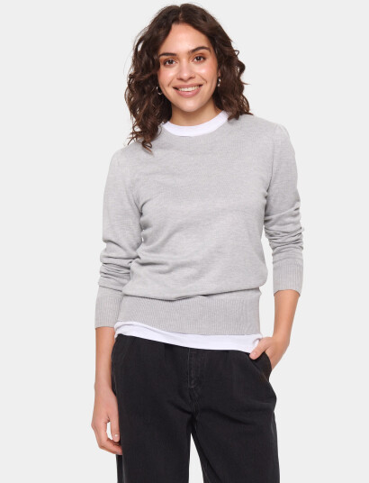 Saint Tropez Milasz Pullover - Grey - S