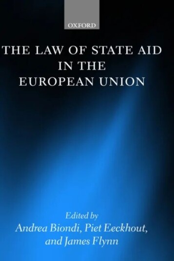 The Law Of State Aid In The European Union