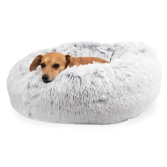 Little&Bigger Fluffy Seng Frost Hvit (60 cm)