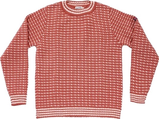 Devold Islender Refined Sweater Marsala/offwhite L Devold Islender Refined Sweater Marsala/offwhite L
