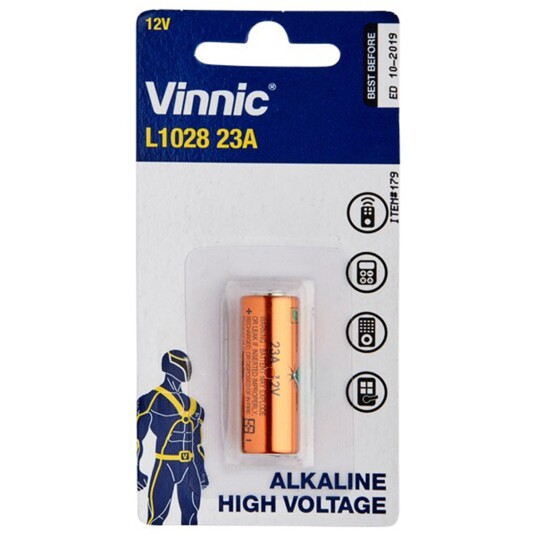 A23 12V Alkaline Batteri - 1 stk. - Copper