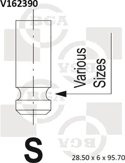 BGA V162390 Innløpsventil