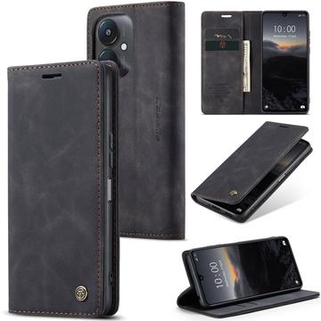 Xiaomi Redmi 13C 5G/Poco C65 Caseme 013 Series Lommebok-deksel Svart