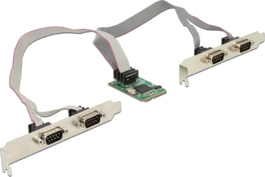 Delock MiniPCIe 4x RS 232 Serial Adapter 95243