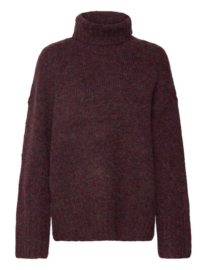Vero Moda Vmingrid Ls Roll Neck Pullover Noos - Burgundy - S Vero Moda Vmingrid Ls Roll Neck Pullover Noos - Burgundy - S