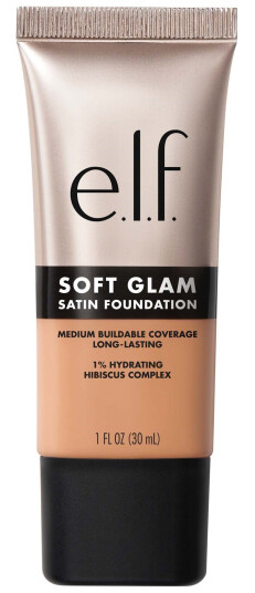 e.l.f. Soft Glam Satin Foundation Medium Cool 30ml - Lett, Pustende med Satengfinish